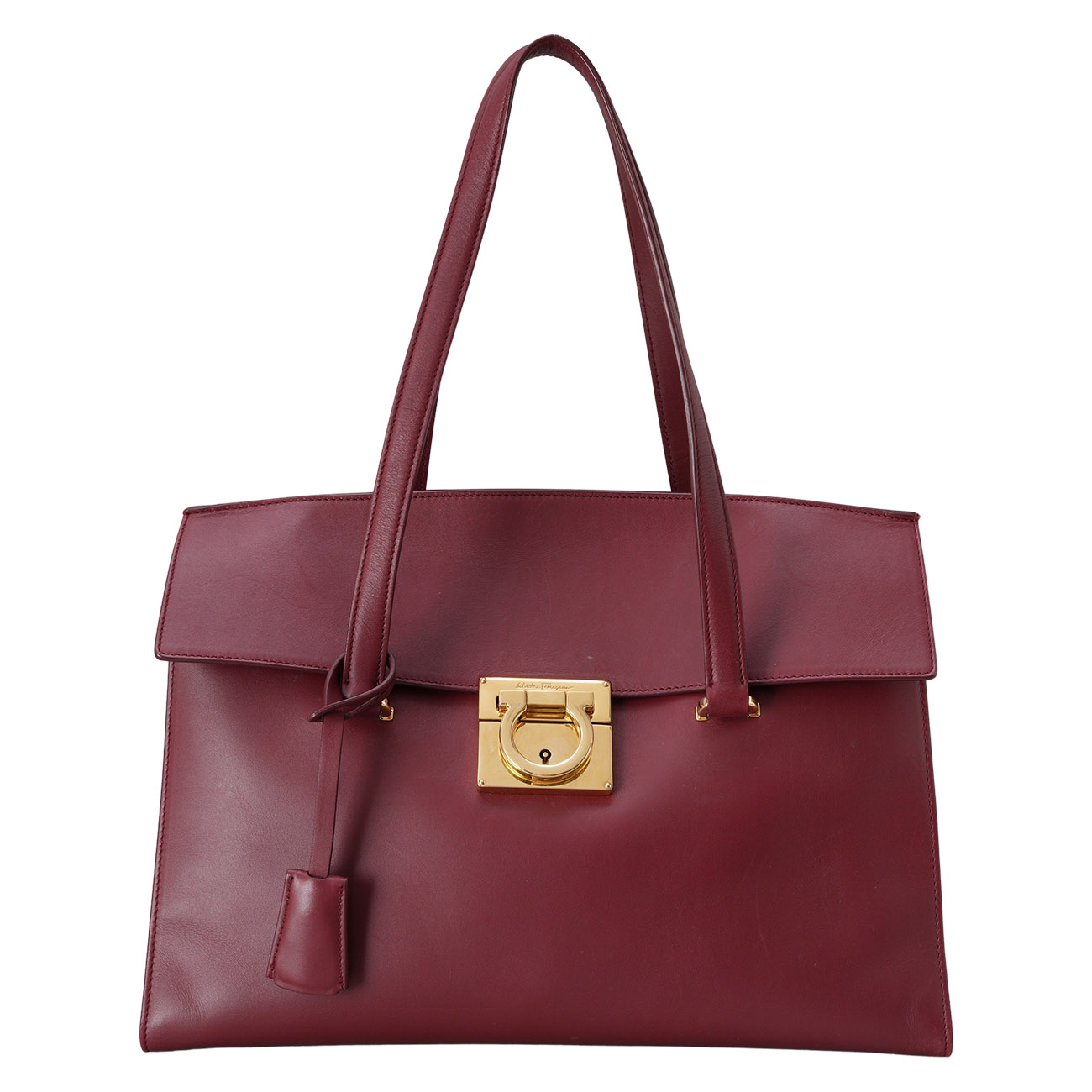 FERRAGAMO(USED)페레가모 간치니 버클 토트백