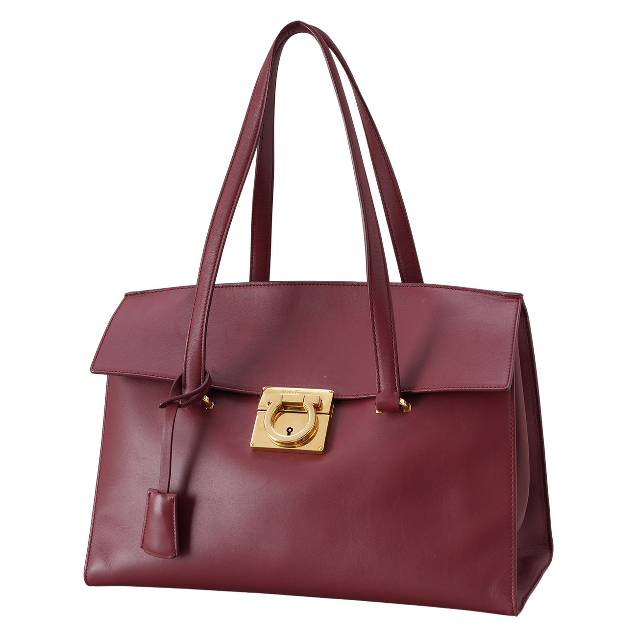 FERRAGAMO(USED)페레가모 간치니 버클 토트백