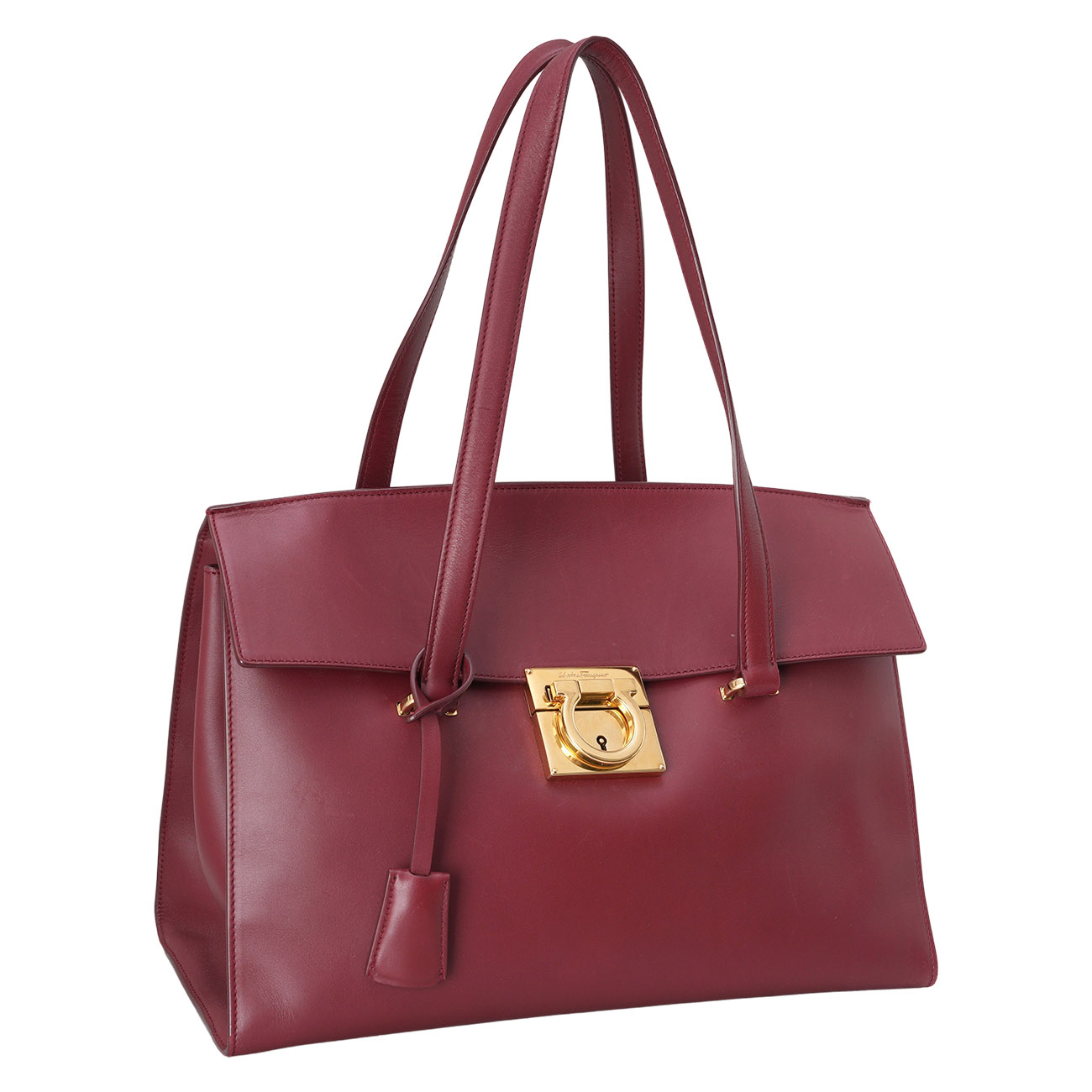 FERRAGAMO(USED)페레가모 간치니 버클 토트백