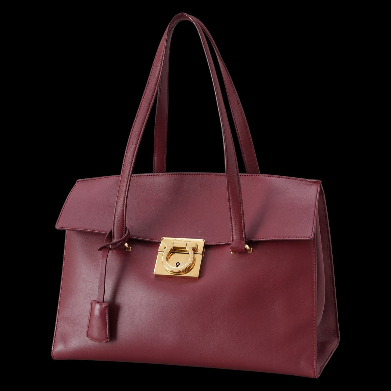 FERRAGAMO(USED)페레가모 간치니 버클 토트백