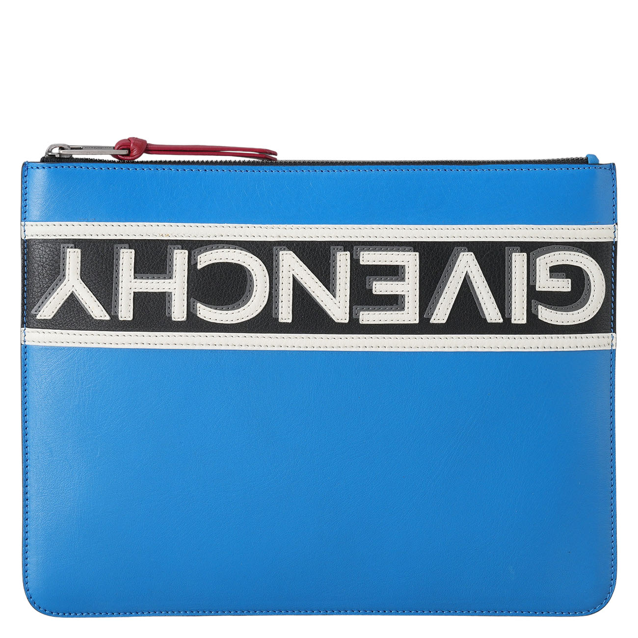 GIVENCHY(USED)지방시 레터링 레더 클러치