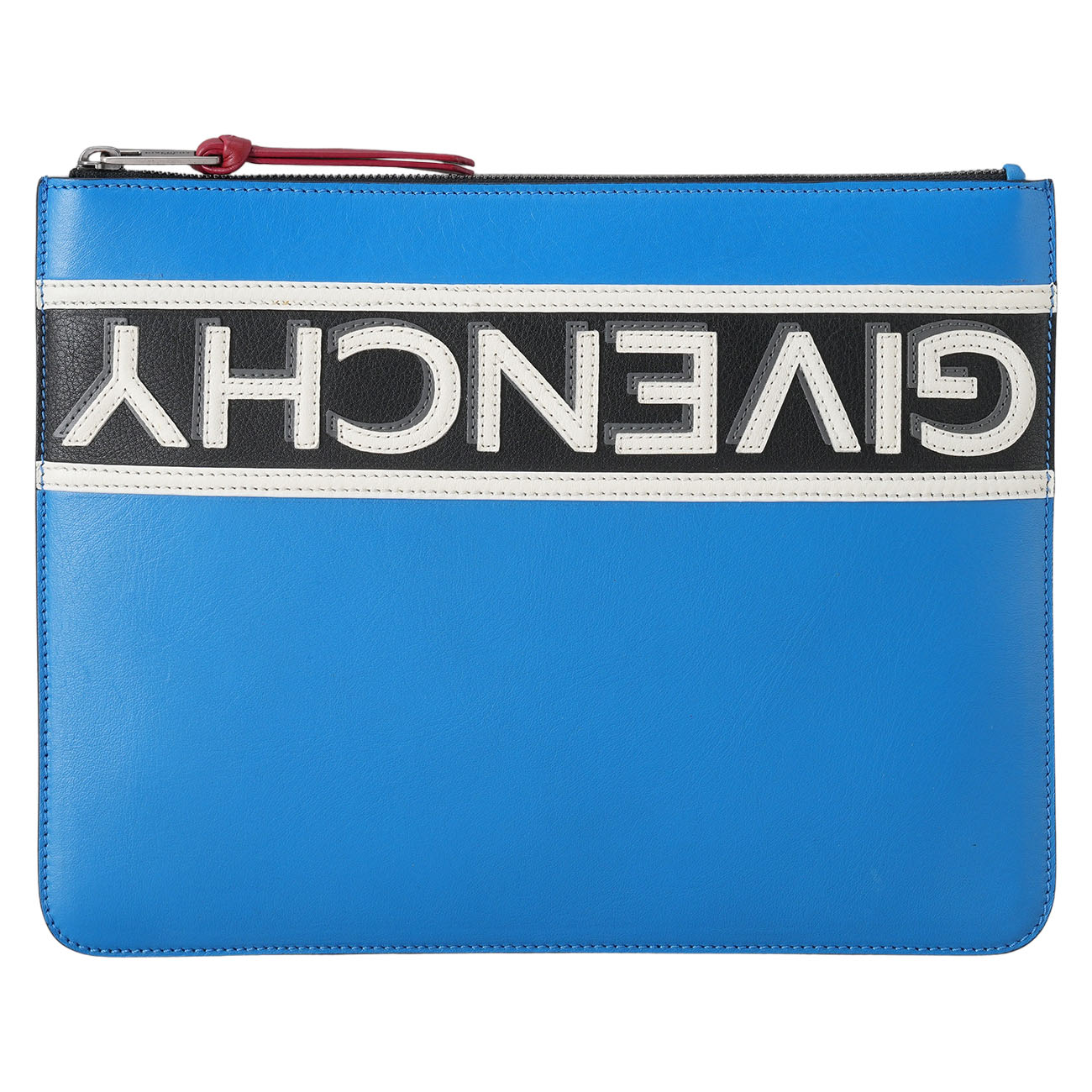 GIVENCHY(USED)지방시 레터링 레더 클러치