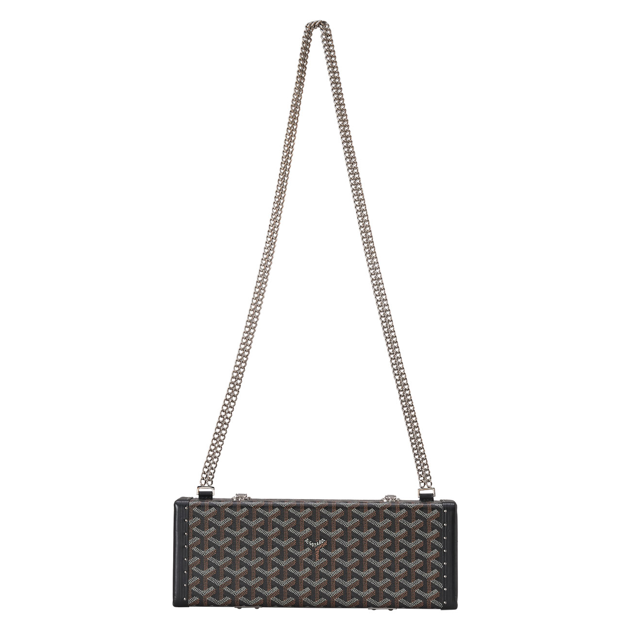 GOYARD(USED)고야드 생 토노레 트렁트 체인 숄더백