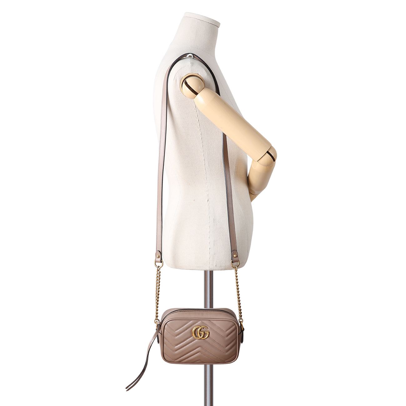 GUCCI(USED)구찌 448065 GG마몽 마틀라세 미니 카메라백