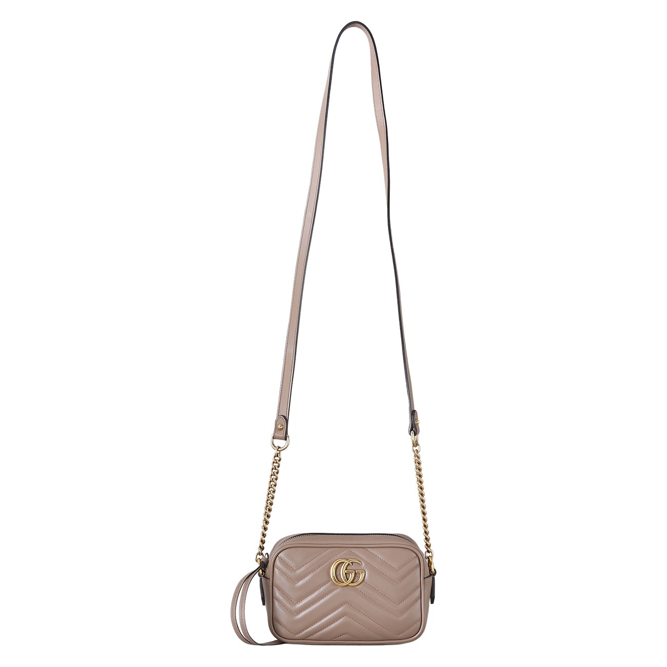 GUCCI(USED)구찌 448065 GG마몽 마틀라세 미니 카메라백