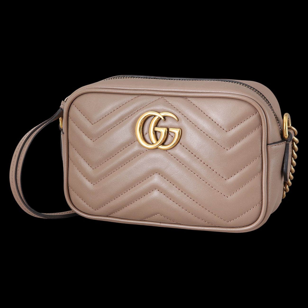 GUCCI(USED)구찌 448065 GG마몽 마틀라세 미니 카메라백