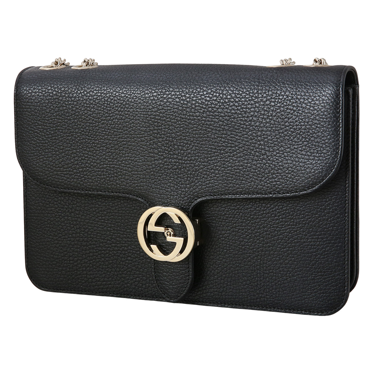 GUCCI(USED)구찌 510303 인터락킹 GG 체인 숄더백