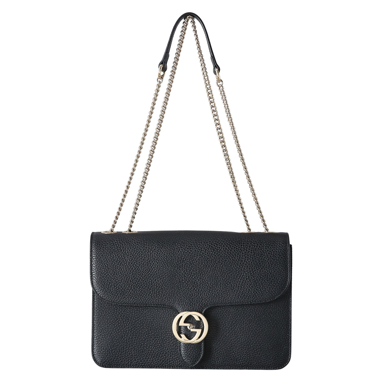 GUCCI(USED)구찌 510303 인터락킹 GG 체인 숄더백