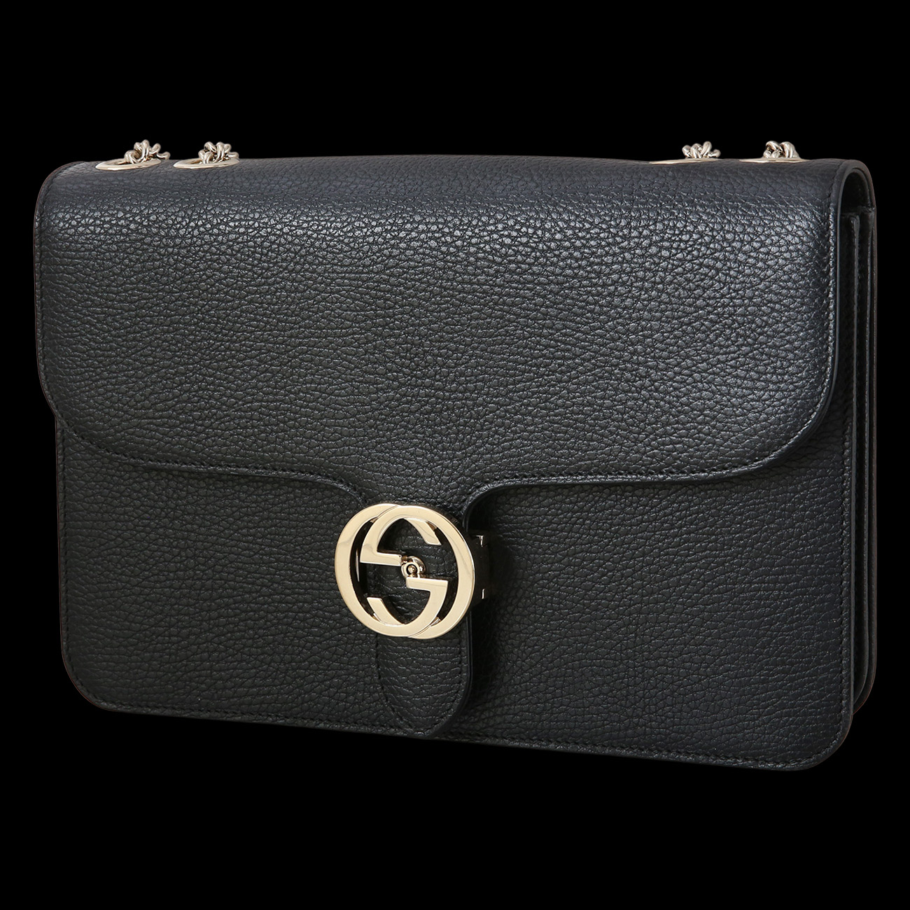 GUCCI(USED)구찌 510303 인터락킹 GG 체인 숄더백