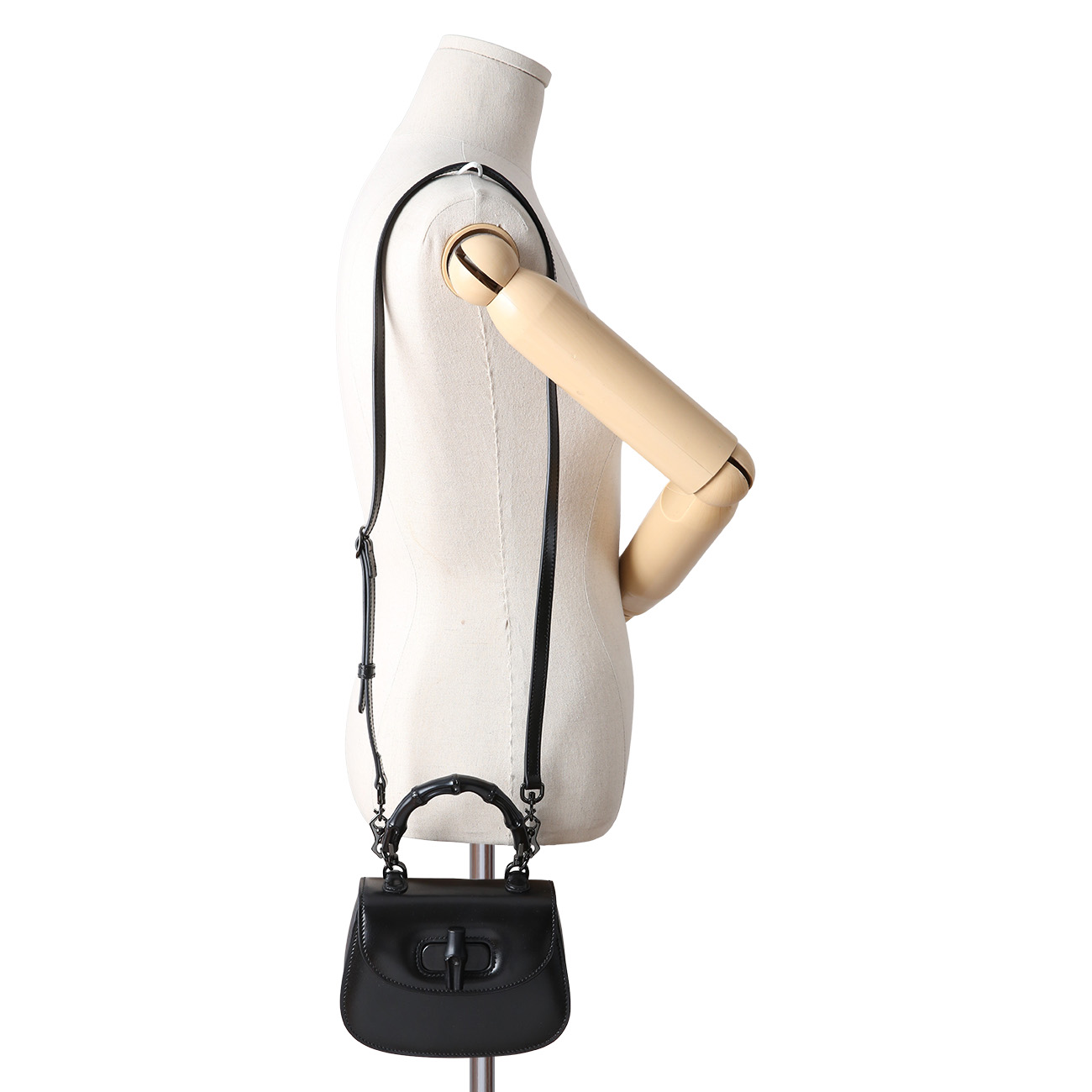 GUCCI(USED)구찌 686864 뱀부 1947 탑 핸들백
