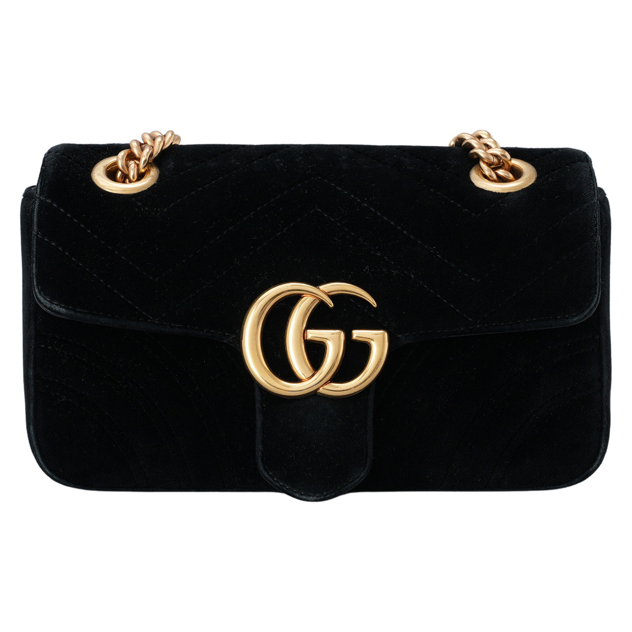 GUCCI(USED)구찌 446744 벨벳 GG마몽 미니 체인백