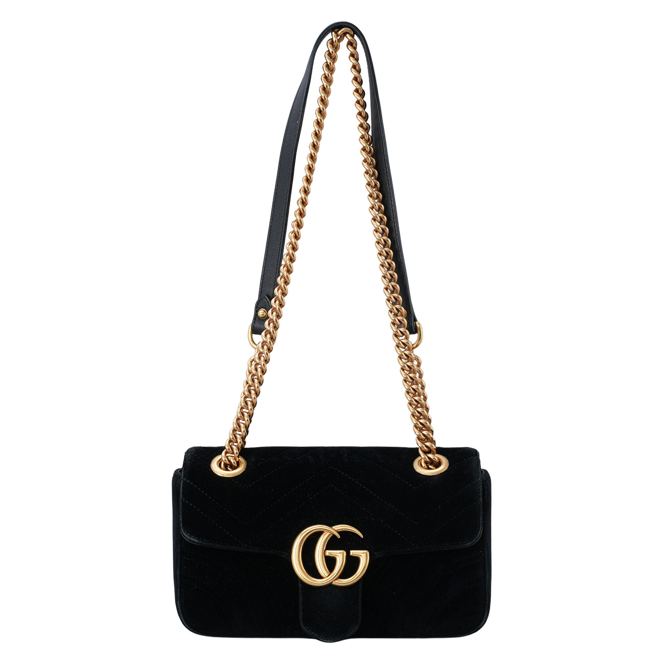 GUCCI(USED)구찌 446744 벨벳 GG마몽 미니 체인백