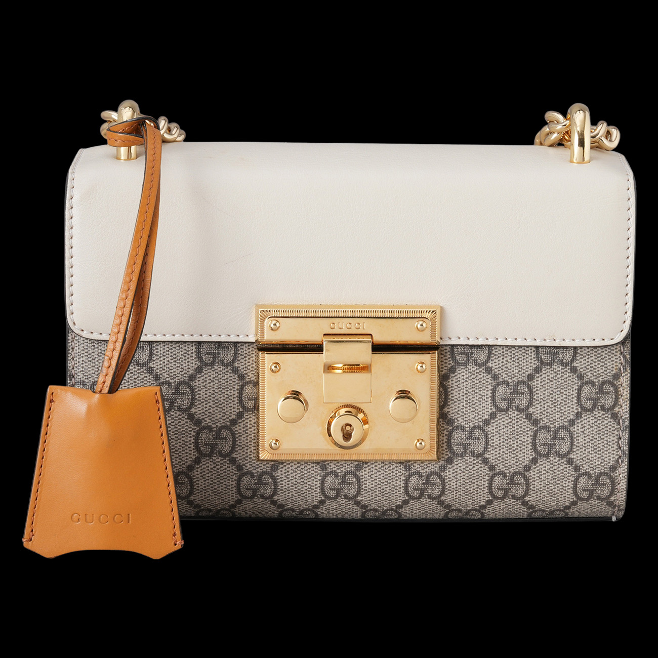GUCCI(USED)구찌 409487 패들락 스몰 체인 숄더백