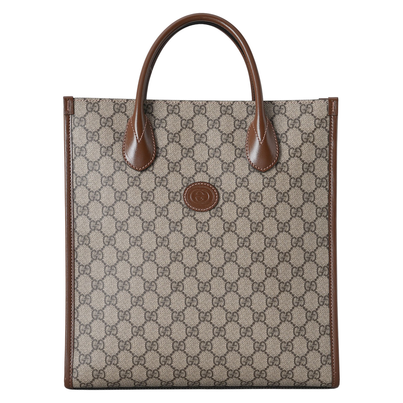 GUCCI(USED)구찌 723306 인터로킹 캔버스 토트백