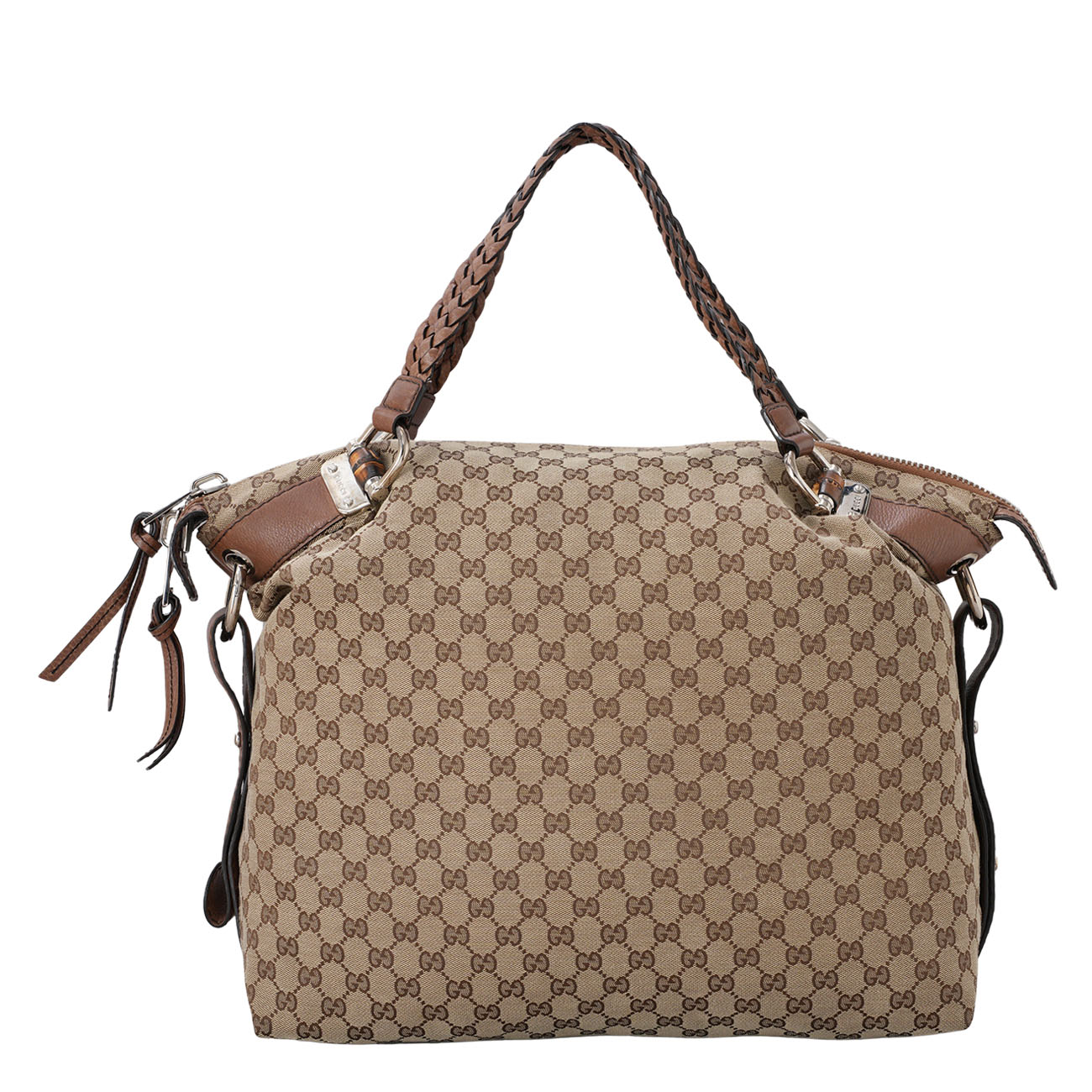 GUCCI(USED) 구찌 232927 자가드 뱀부 토트백