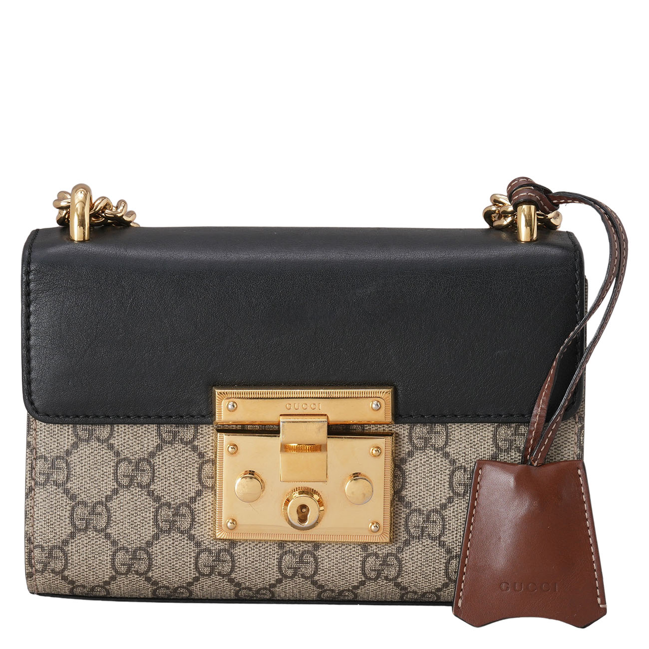 GUCCI(USED)구찌 409487 패드락 스몰 체인 숄더백
