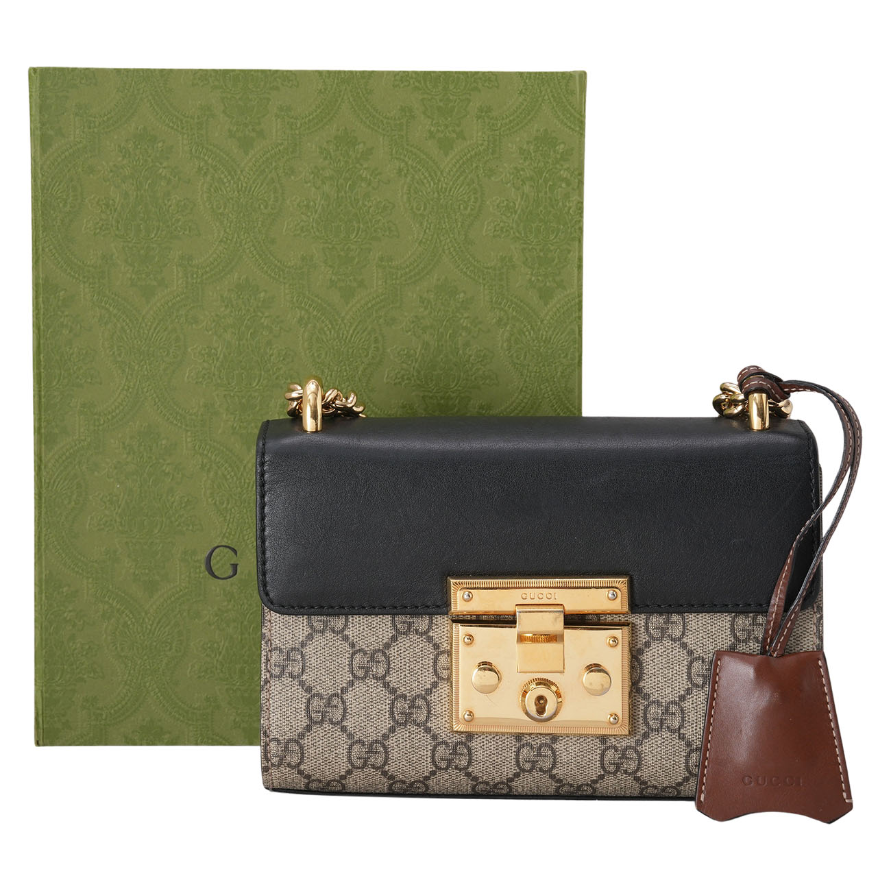 GUCCI(USED)구찌 409487 패드락 스몰 체인 숄더백