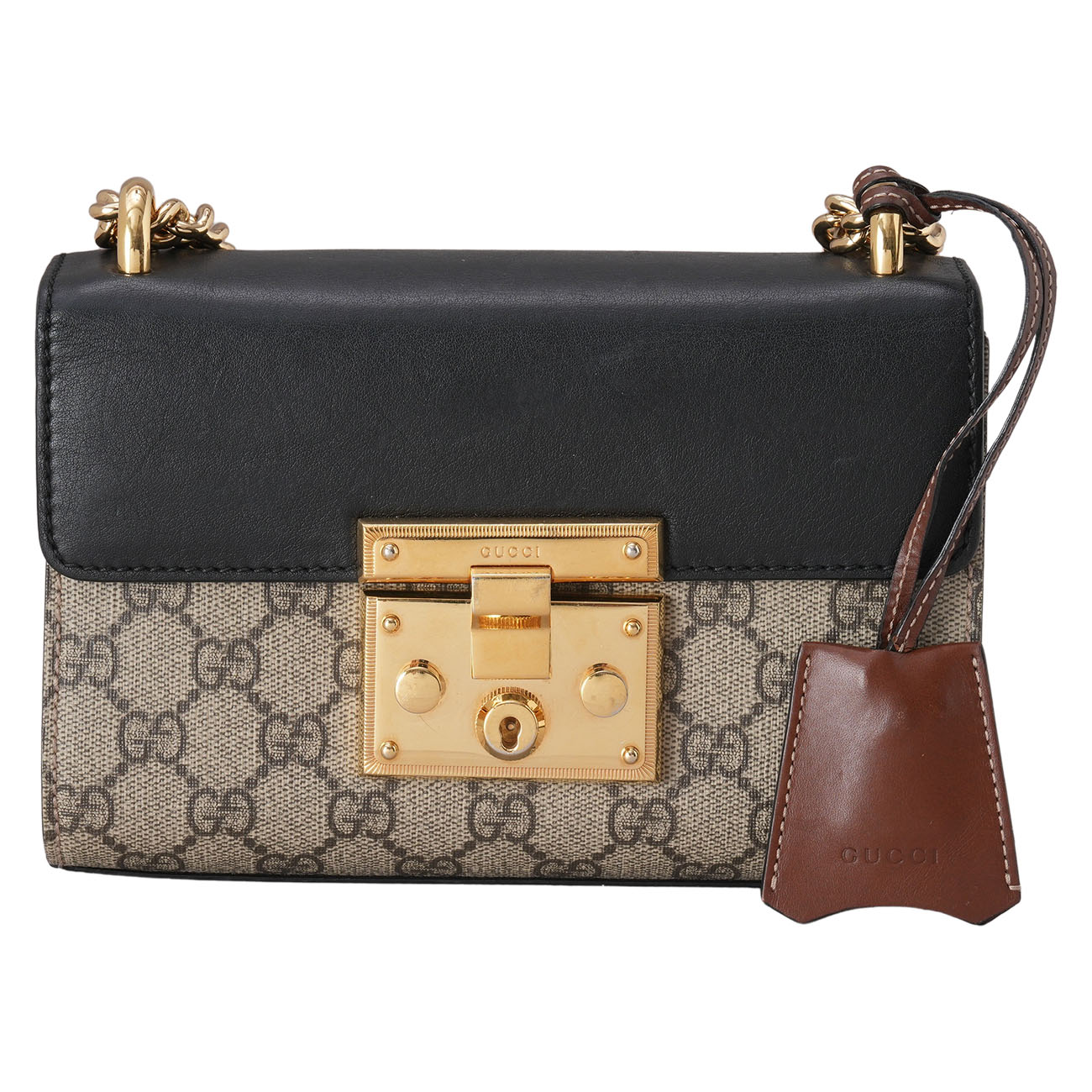 GUCCI(USED)구찌 409487 패드락 스몰 체인 숄더백
