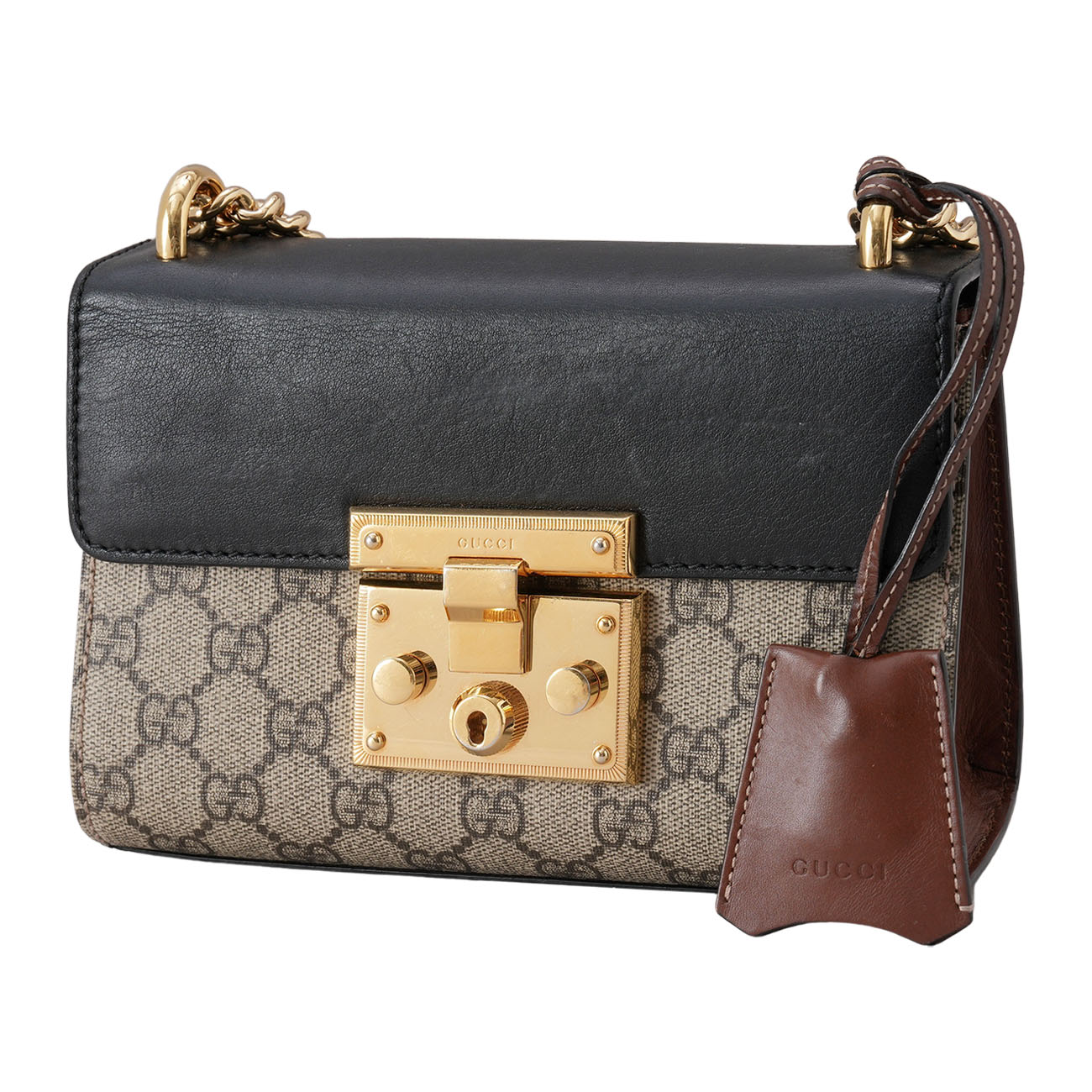 GUCCI(USED)구찌 409487 패드락 스몰 체인 숄더백