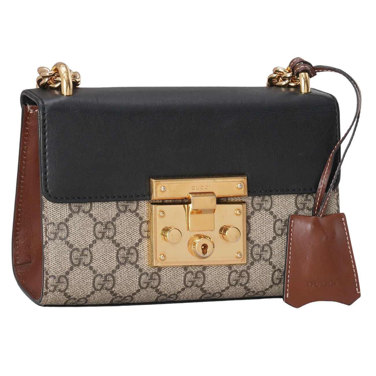 GUCCI(USED)구찌 409487 패드락 스몰 체인 숄더백