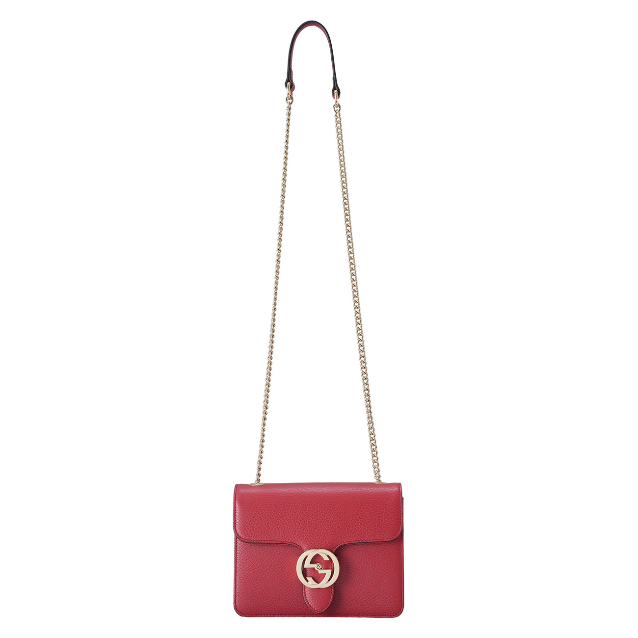 GUCCI(USED)구찌 510304 인터로킹 체인 숄더백