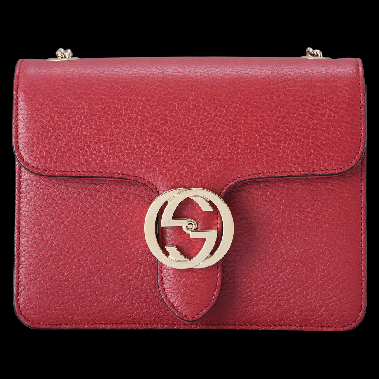 GUCCI(USED)구찌 510304 인터로킹 체인 숄더백