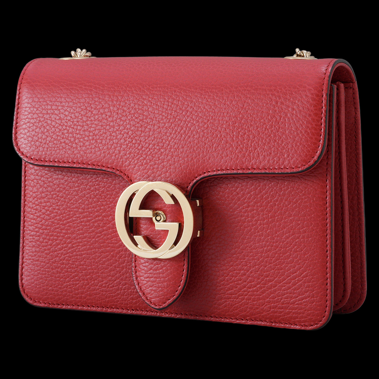 GUCCI(USED)구찌 510304 인터로킹 체인 숄더백