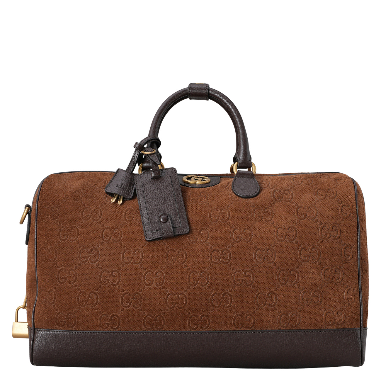 GUCCI(USED)구찌 762226 GG 더플백 브라운 스웨이드