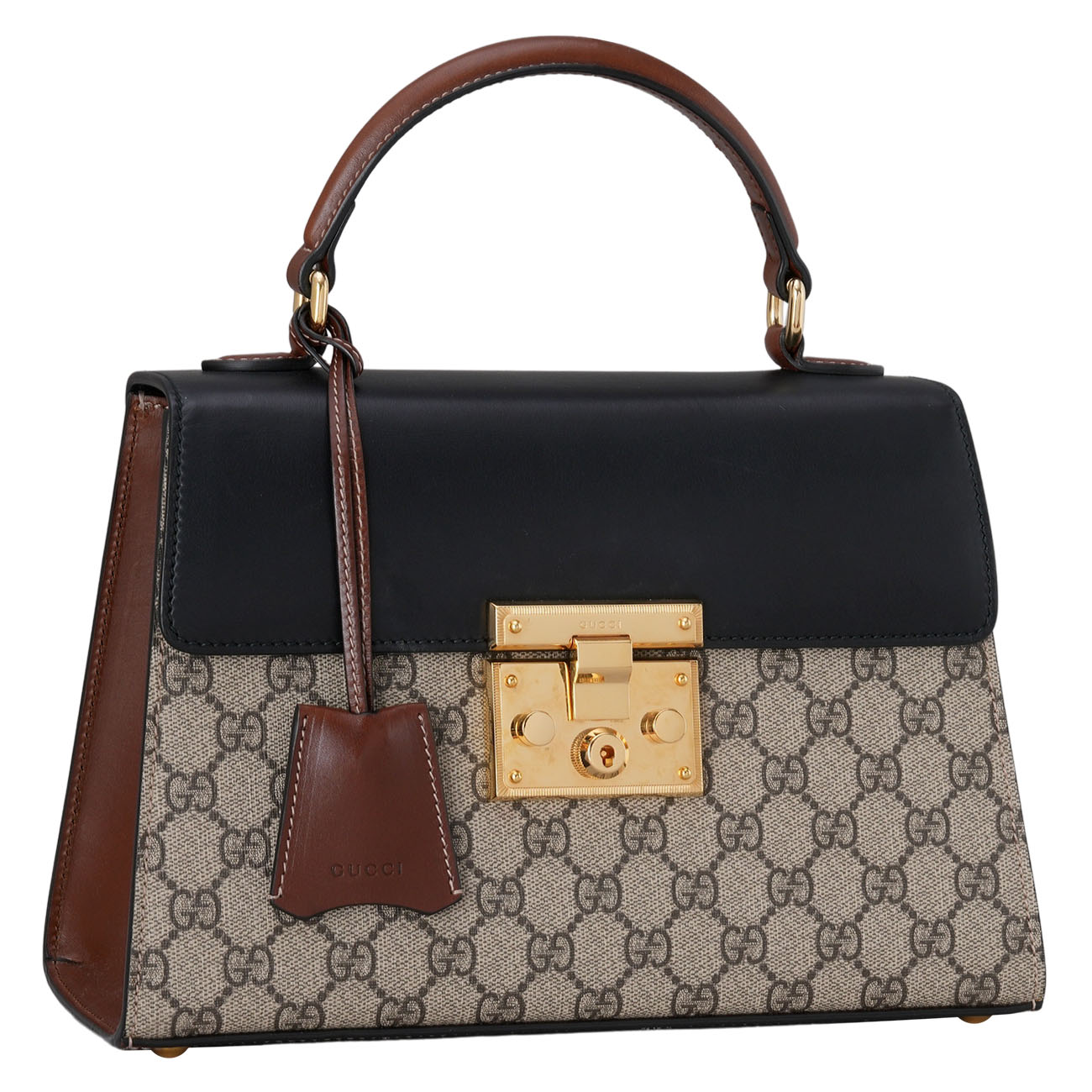 GUCCI(USED)구찌 453188 패드락 탑핸들 숄더백