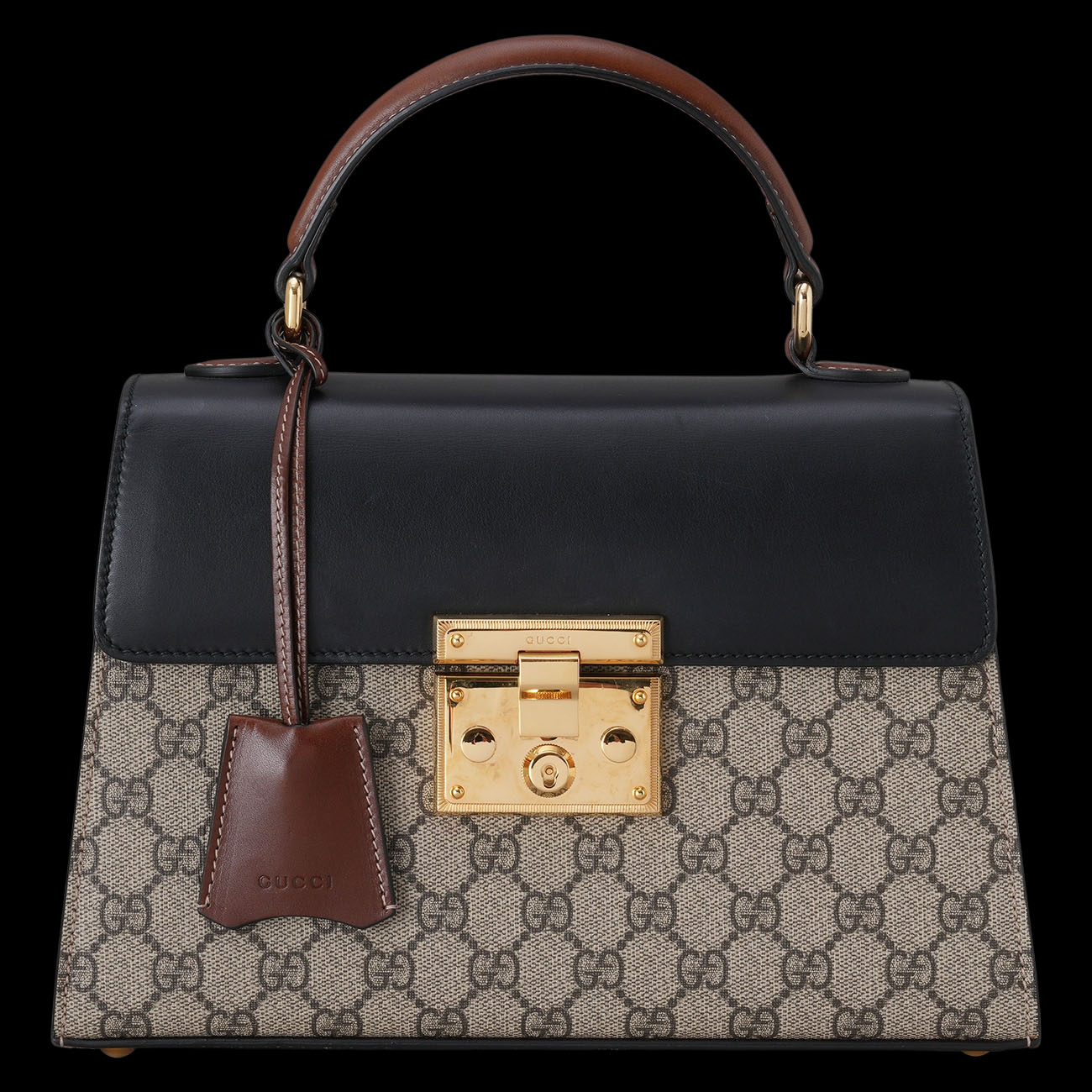 GUCCI(USED)구찌 453188 패드락 탑핸들 숄더백