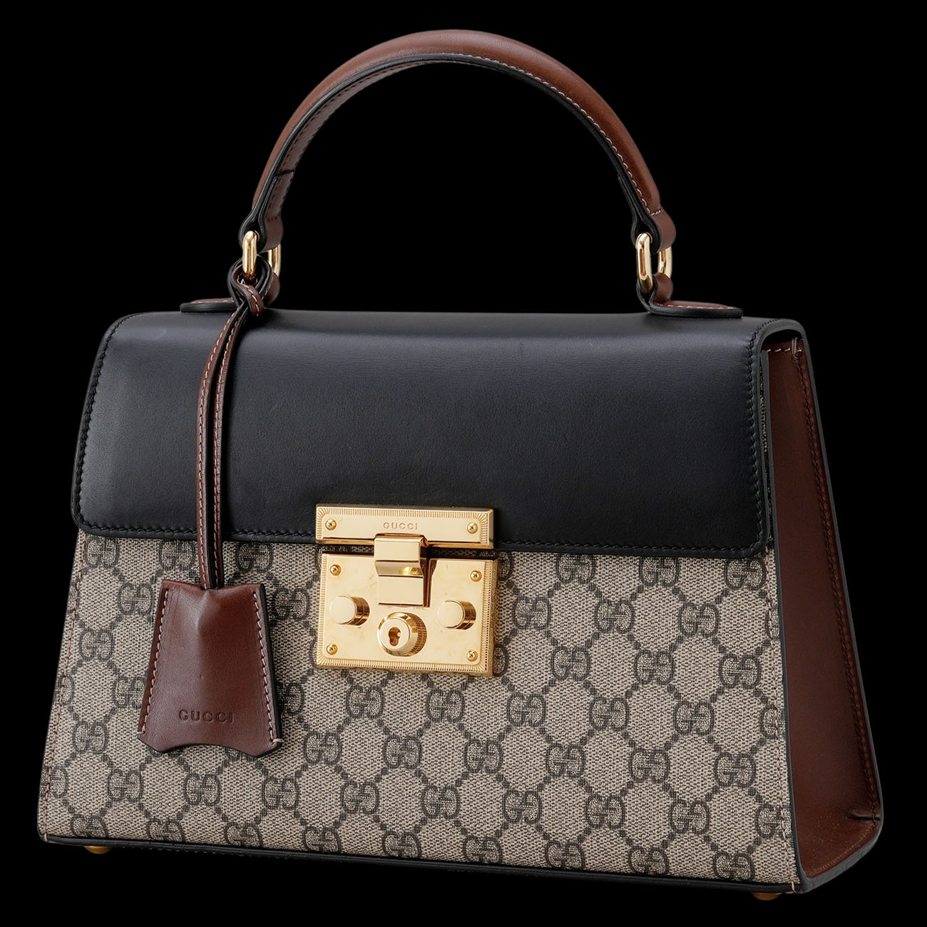 GUCCI(USED)구찌 453188 패드락 탑핸들 숄더백