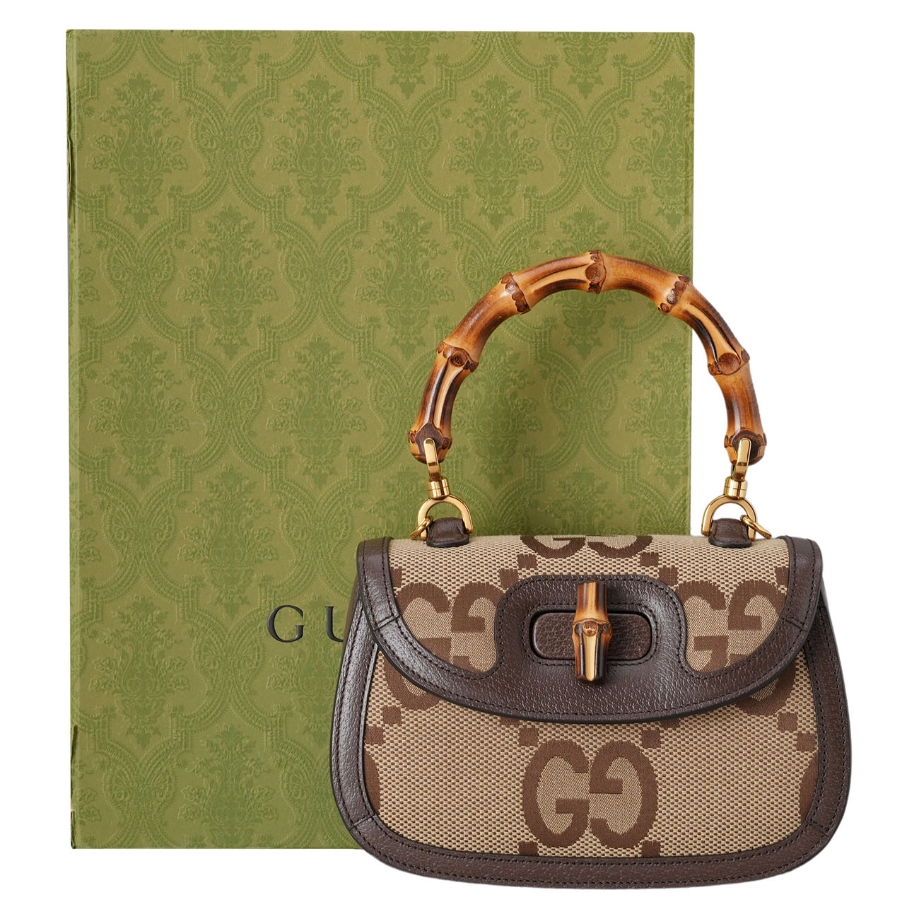 GUCCI(USED)구찌 675797 뱀부 1947 스몰 탑 핸들백