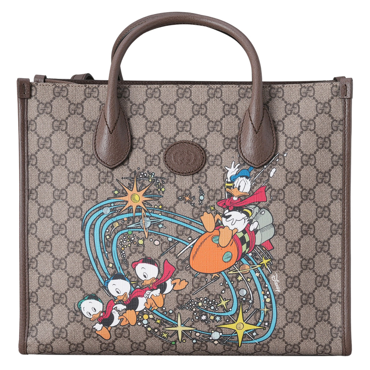 GUCCI(USED)구찌 648134 디즈니 콜라보 도날드덕 토트백