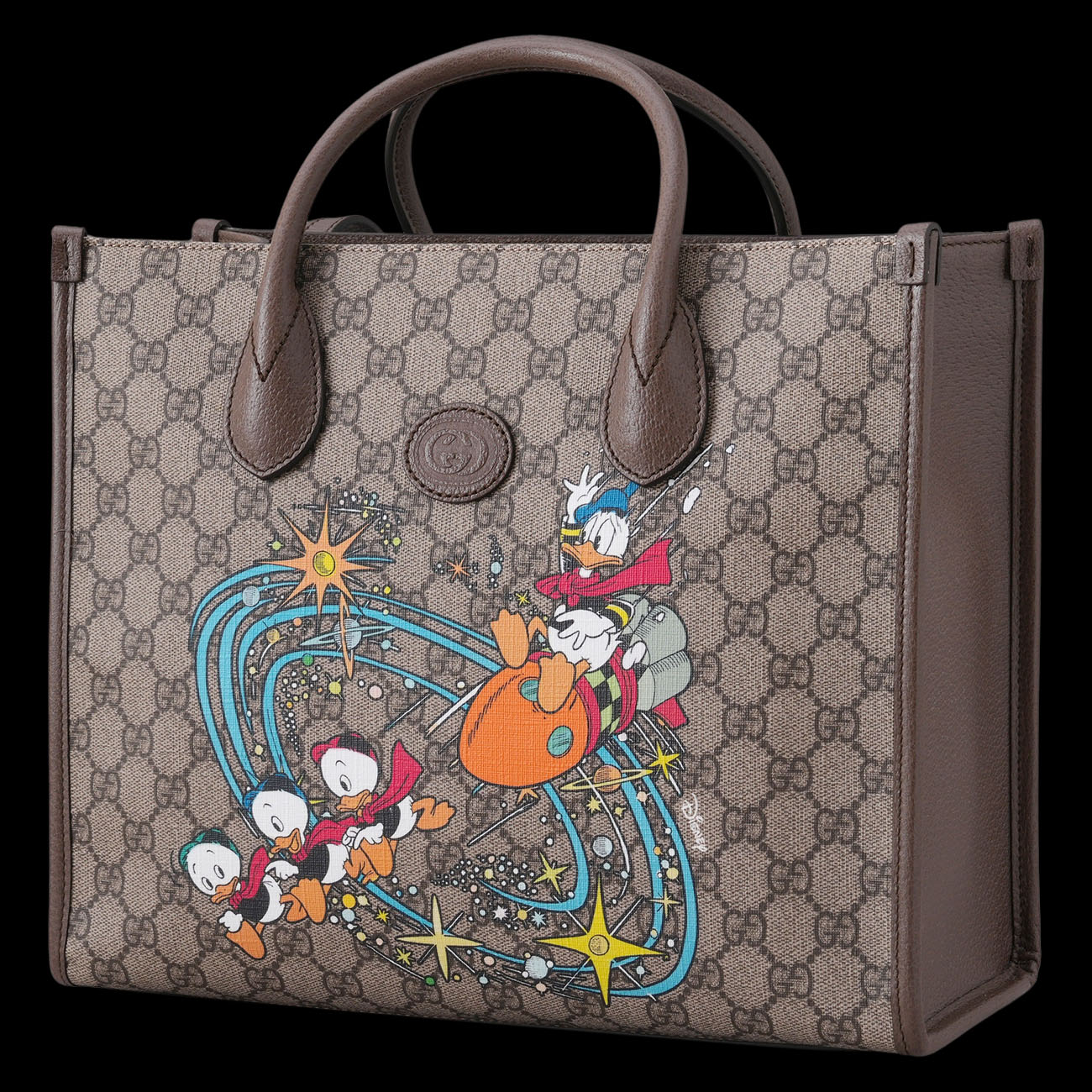 GUCCI(USED)구찌 648134 디즈니 콜라보 도날드덕 토트백
