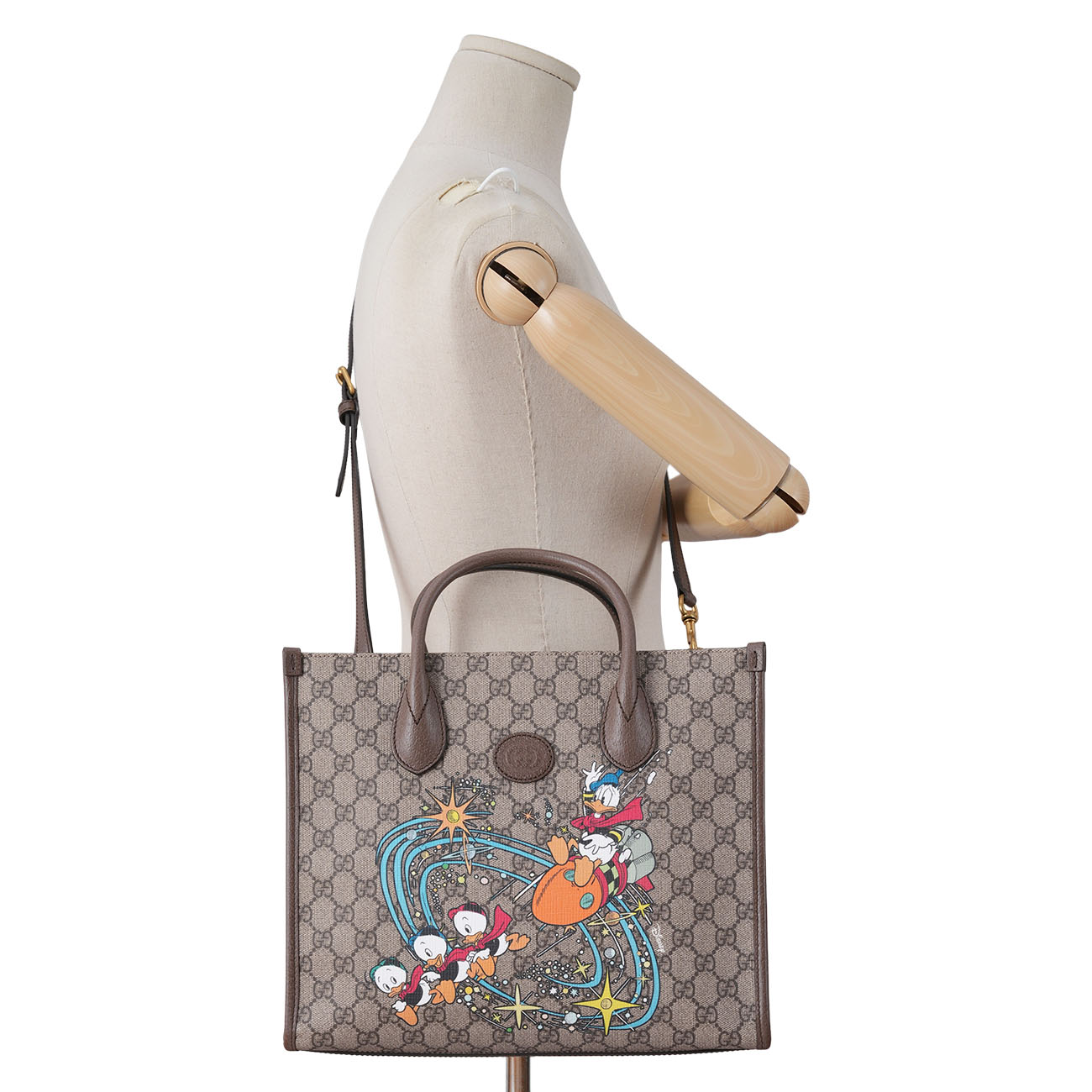 GUCCI(USED)구찌 648134 디즈니 콜라보 도날드덕 토트백