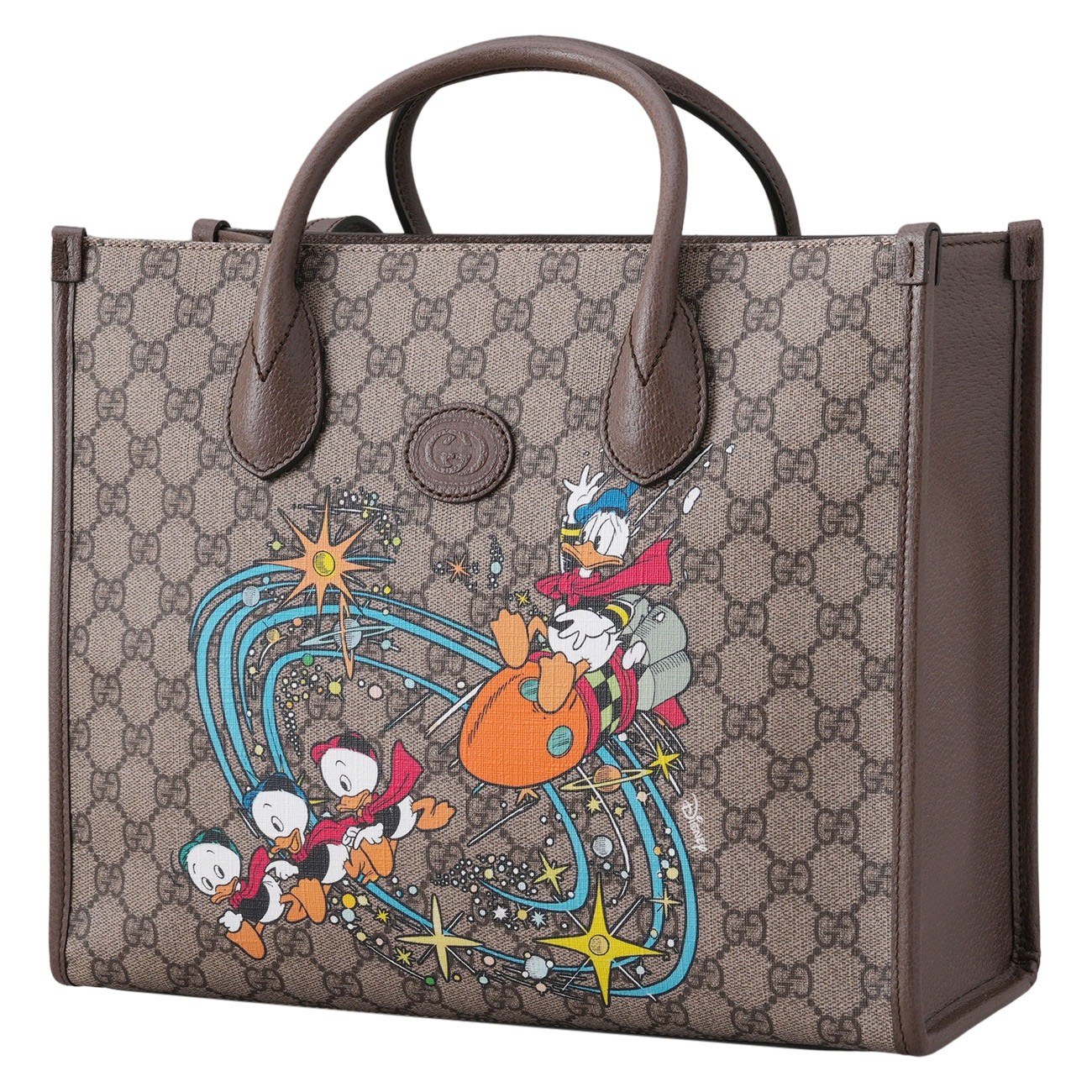 GUCCI(USED)구찌 648134 디즈니 콜라보 도날드덕 토트백