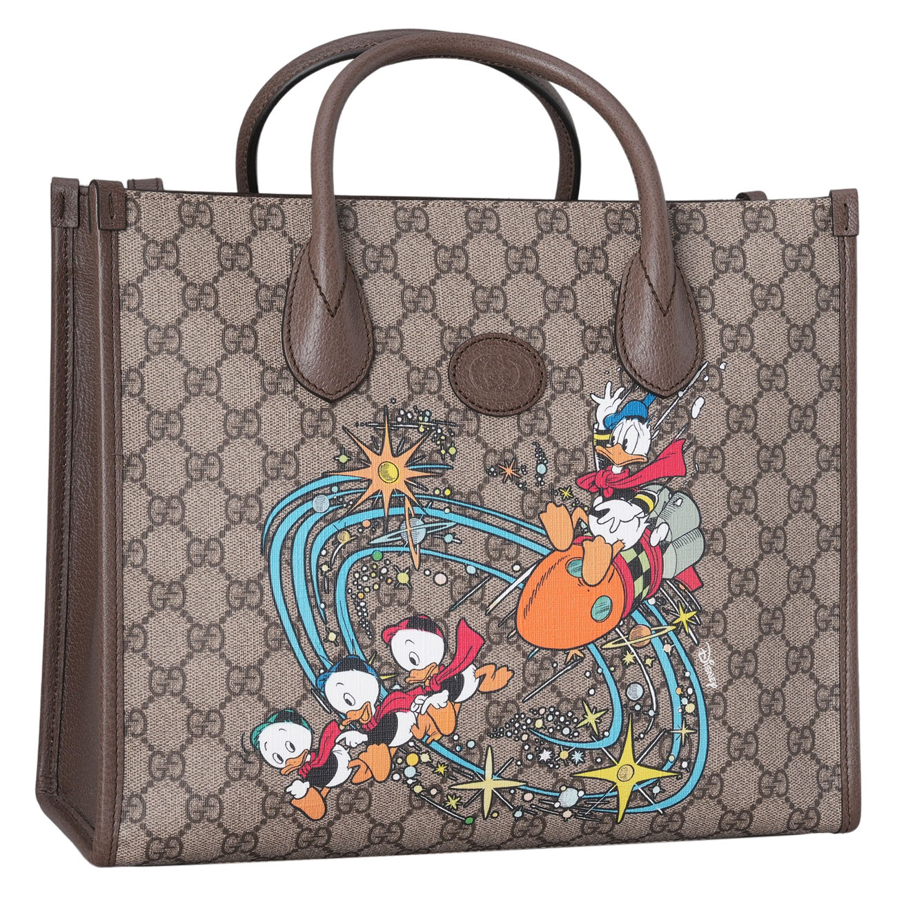 GUCCI(USED)구찌 648134 디즈니 콜라보 도날드덕 토트백