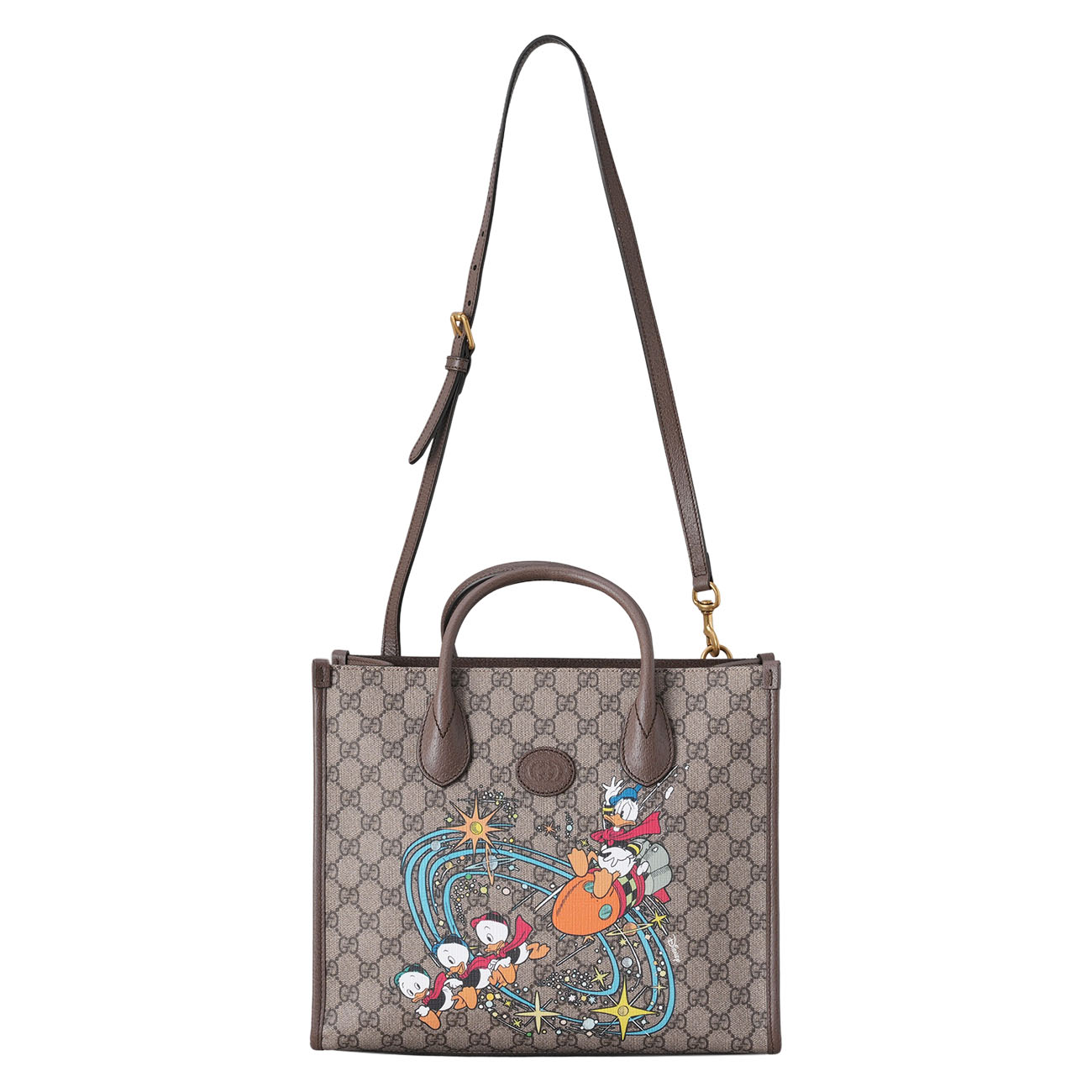 GUCCI(USED)구찌 648134 디즈니 콜라보 도날드덕 토트백