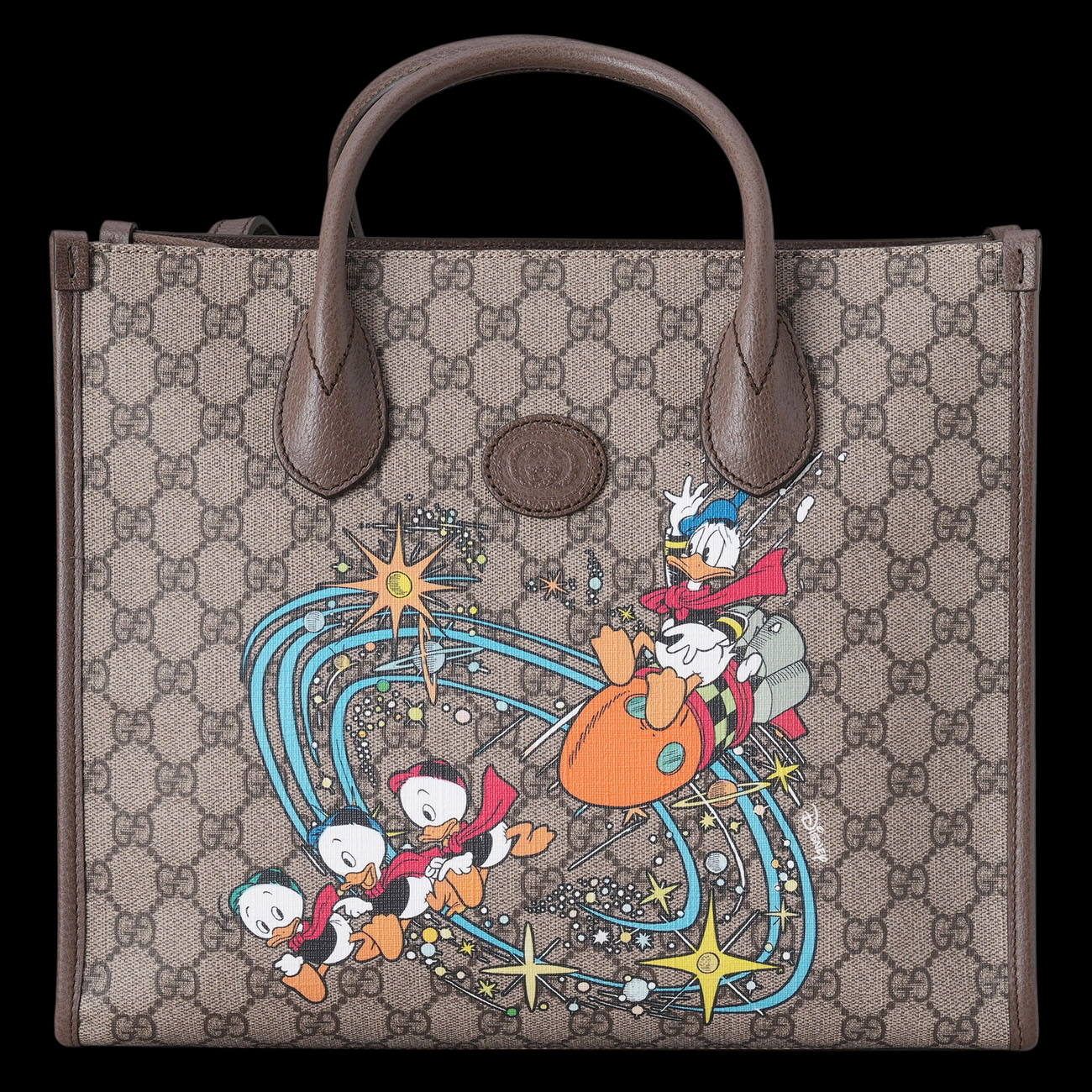 GUCCI(USED)구찌 648134 디즈니 콜라보 도날드덕 토트백