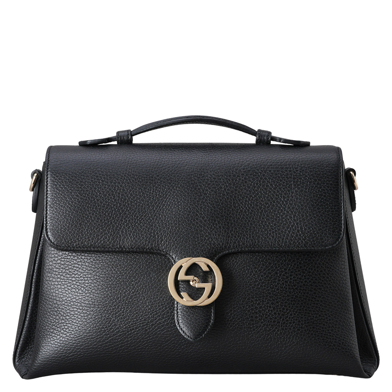 GUCCI(USED)구찌 510306 인터로킹 라지 탑핸들 체인 숄더백