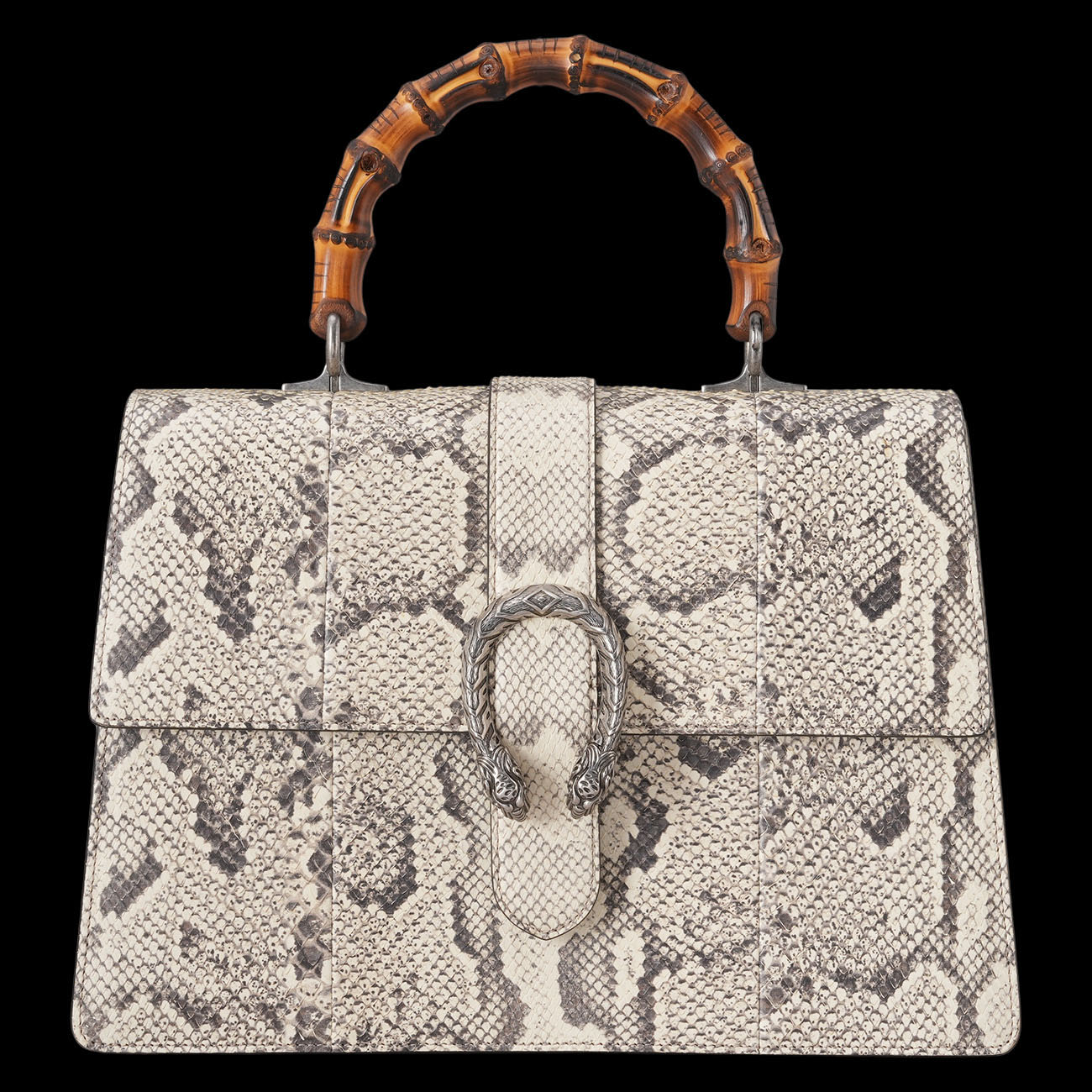 GUCCI(USED)구찌 파이톤 421999 디오니소스 뱀부 탑핸들 숄더백