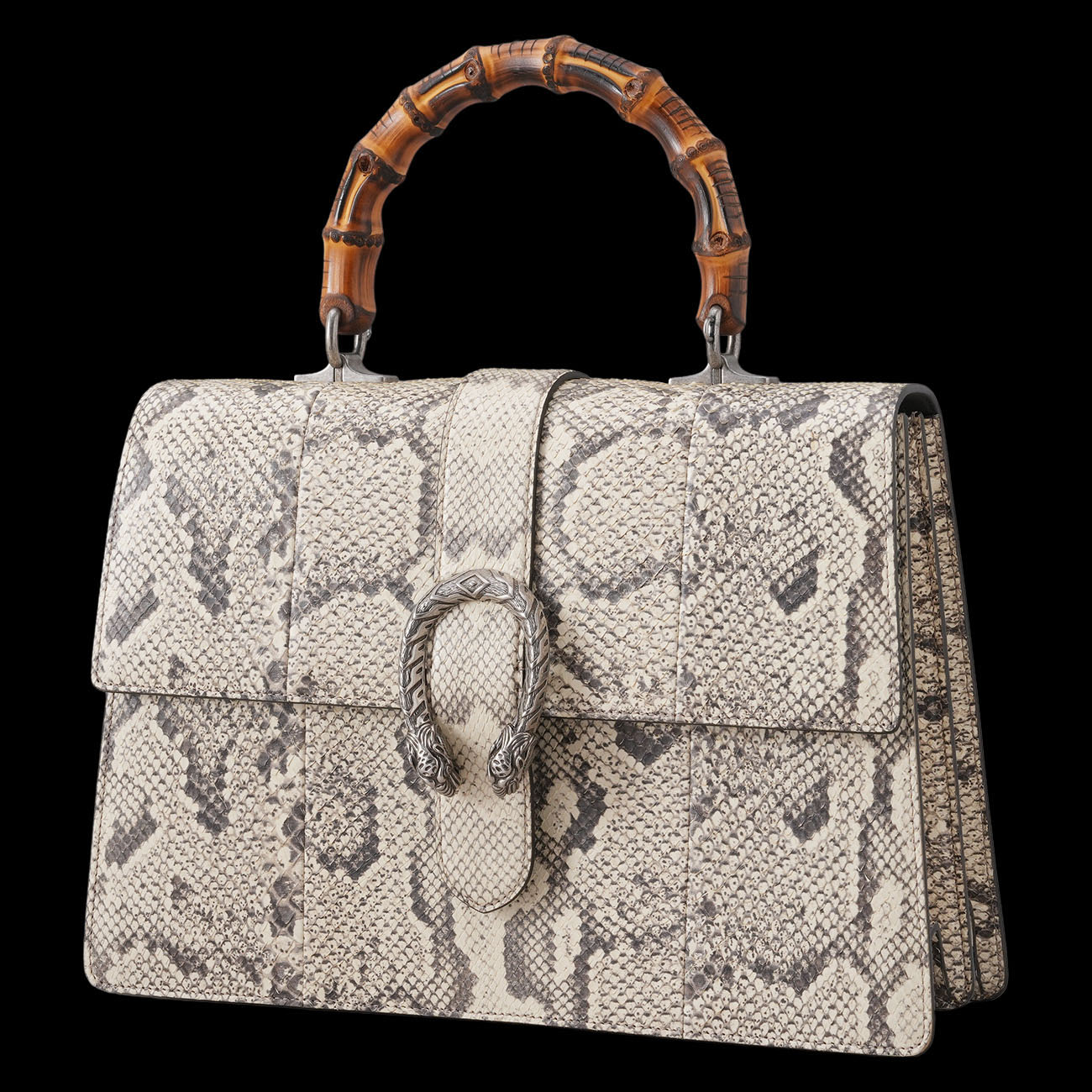 GUCCI(USED)구찌 파이톤 421999 디오니소스 뱀부 탑핸들 숄더백