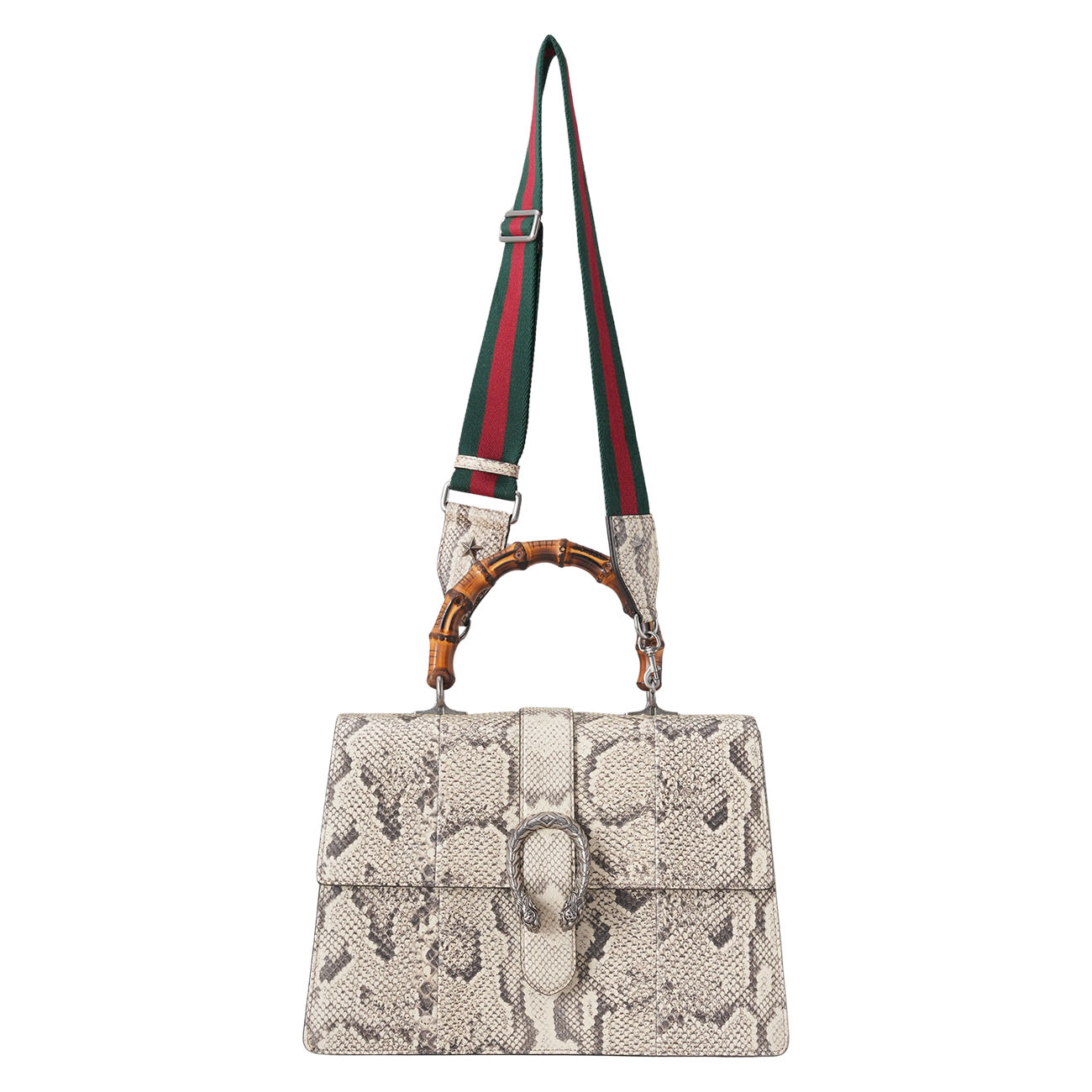 GUCCI(USED)구찌 파이톤 421999 디오니소스 뱀부 탑핸들 숄더백