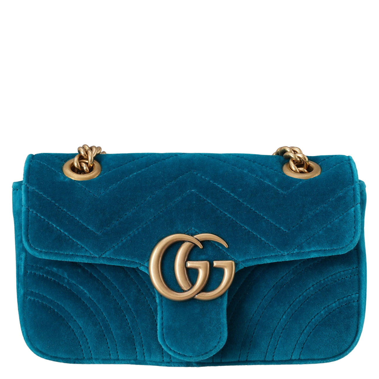 GUCCI(USED)구찌 446744 벨벳 GG마몽 마틀라세 체인 숄더백