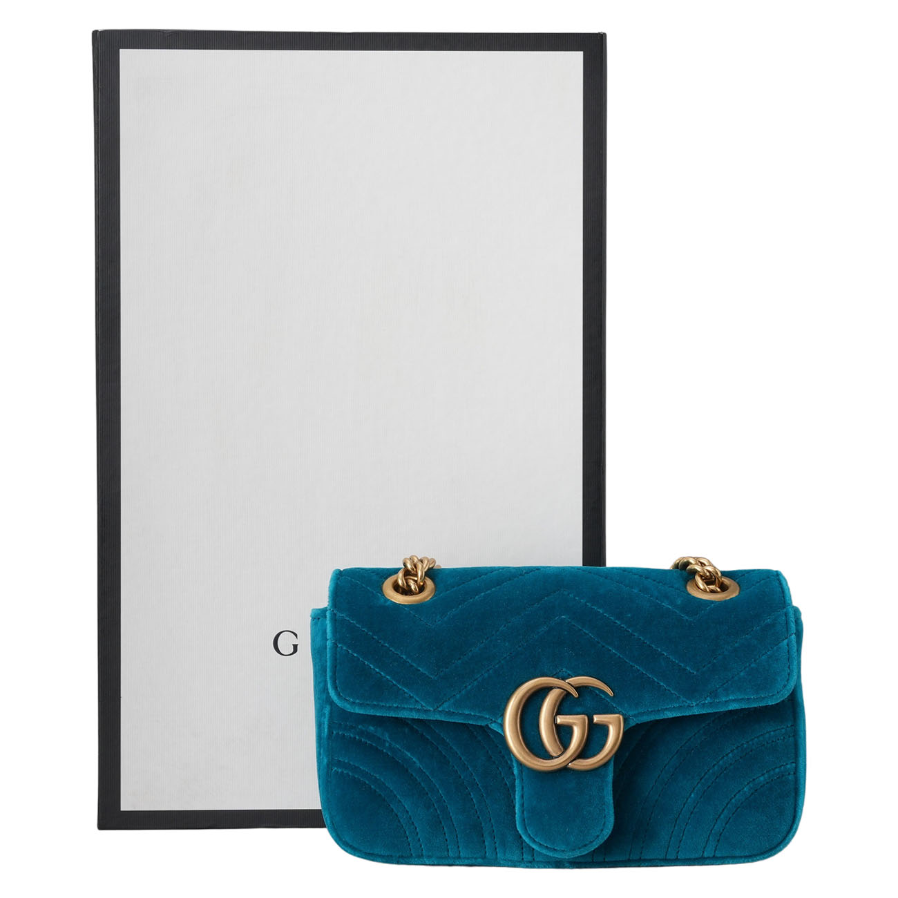 GUCCI(USED)구찌 446744 벨벳 GG마몽 마틀라세 체인 숄더백