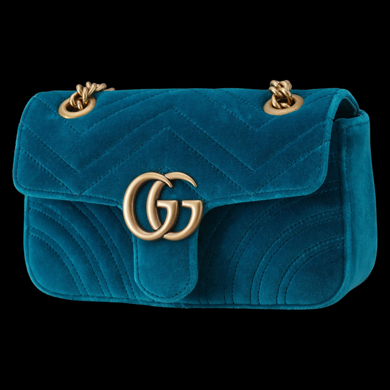 GUCCI(USED)구찌 446744 벨벳 GG마몽 마틀라세 체인 숄더백