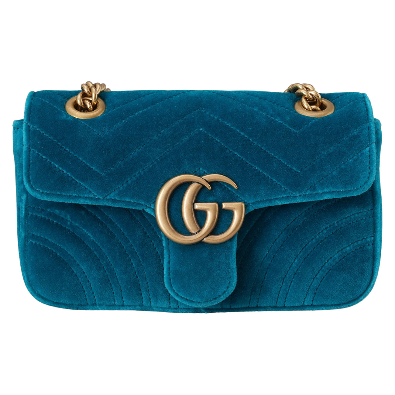 GUCCI(USED)구찌 446744 벨벳 GG마몽 마틀라세 체인 숄더백