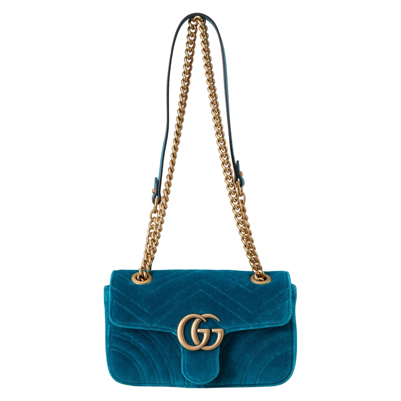 GUCCI(USED)구찌 446744 벨벳 GG마몽 마틀라세 체인 숄더백