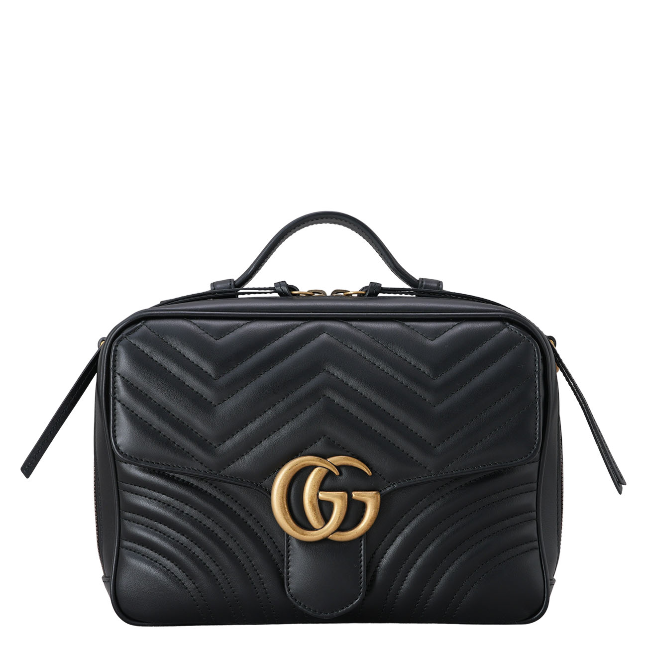 GUCCI(USED)구찌 498100 GG 마몽트 마틀라세 탑핸들 크로스백