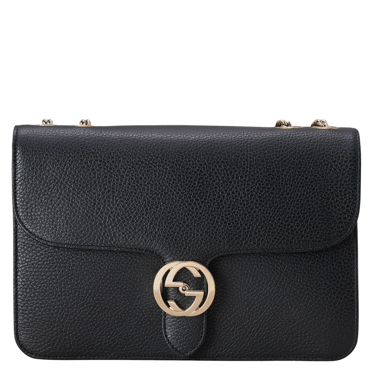 GUCCI(USED)구찌 510303 인터로킹 GG 체인 숄더백